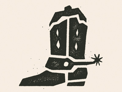 Cowboy Shoe design illustration kid rock