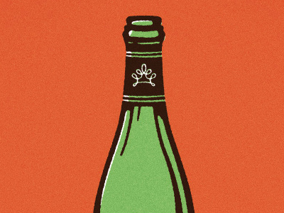 Fancy Drunk bottle color illustration not a ketchup bottle pop da bubbly texture