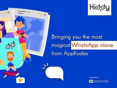 Readymade and adaptable Whatsapp clone solution - Appkodes Hiddy