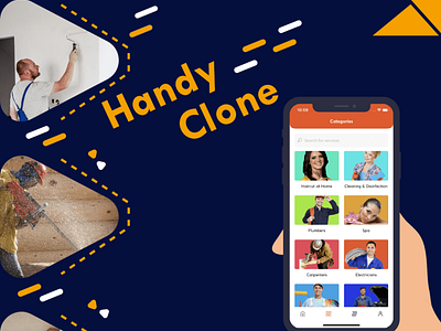 On demand service app using Handy clone