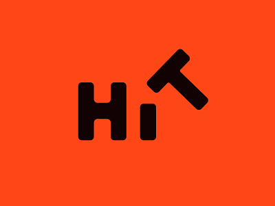 Hit | Wordmark branding clever clever logo hammer hit hit logo logo logotype mark minimal thor typography