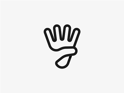 Shuttlecock Hand logo