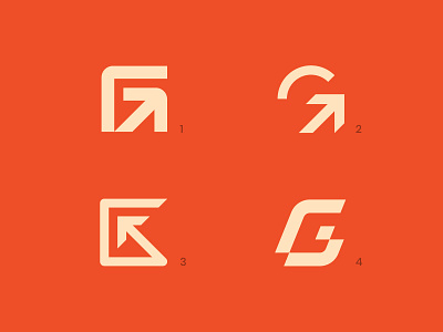 GGGG Logo exploration arrow logo digital logo g logo g mark logo logo exploration logos mark minimal network logo technology logo