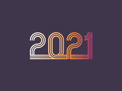 2021 2021 branding gradient logo happy new year logo mark logodesign logotype mark minimal new year new year 2021 typography wordmark