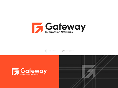 Gateway | Logo arrow logo arrows automation branding forward logo logo logos logotype mark minimal monogram network logo software development technology wordmark
