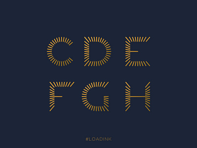 LOADINK Typeface | Letters custom font free future golden loadink logo logotype mark typeface typography