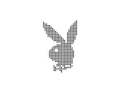 DOTBRANDS | PlayBoy Logo animal brand dot dotart font logo mark minimal playboy rabbit