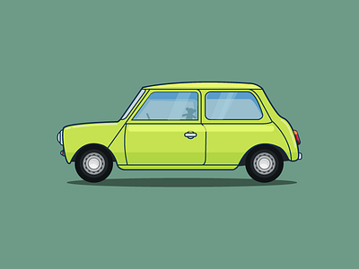 #1 Mr. Bean's Holiday auto bean bear car cooper flat icon illustration mini mrbean vector vehicle