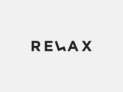 RELAX | Wordmark black clover logo logomark mark minimal minimal logo relax rest wood tree logo typography wordmark