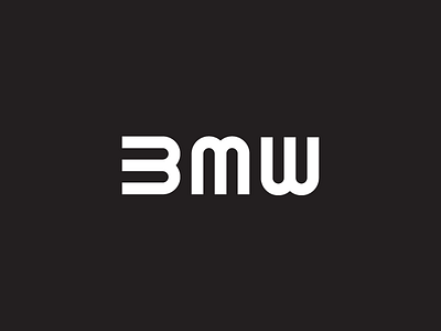 BMW | Monogram black logomark mark minimal minimal logo clover logo monogram bmw lettermark logo typography wordmark