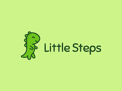 Little Dino | Logo v1 baby dinosaur character cute dinosaur dinosaur dinosaur logo happy illustration logo pet shy shy pet