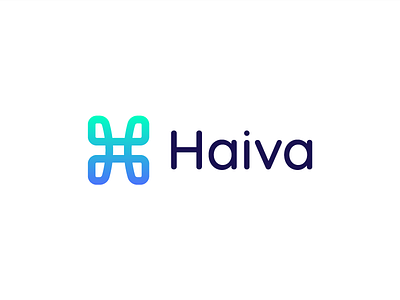 Haiva | Logo app gradient app logo gradient icon gradient logo haiva icon logo mark