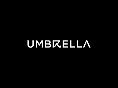 Umbrella | Wordmark clever logo logo logotype minimal app minimal logo minimal mark minimal wordmark monogram typography umbrella umbrella logo umbrella mark wordmark
