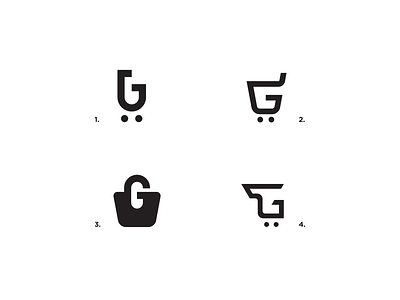 GGGGz for GrandBei Logo (Concept) g logo g mark icon logo logos logotype mark minimal monogram shopping cart logo shopping logo wordmark