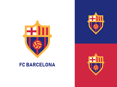 FC Barcelona | Logo barcelona logo branding fcb logo football football club football logo logo logo mark logos logotype mark minimal soccer logo
