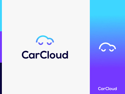 Carclowd | Logo branding car logo clever logo cloud cloud logo gradient logo logo logotype mark minimal minimal logo vehicle logo