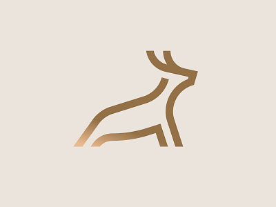 Deer (Unsold) animal logo branding deer deer logo logo logos mark minimal monogram vector wild wild animal wildlife