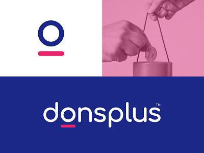 Donsplus Logo branding charity charity logo donation donation logo icon logos logotype mark minimal monogram wordmark