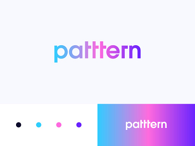Patttern Logo branding gradient gradient logo logo logos logotype mark minimal monogram pattern patterns typography wordmark