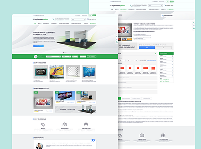 Easy Print Website Design banner design creative design latest design ui design website design