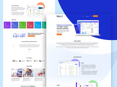 Enterprise Solution Software Landing Page UI creative design ladning page landing page design latest design responsive design ui design website design