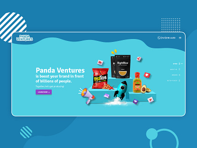 Panda Ventures - Branding Website UI creative design design full screen website full scroll landing page design latest design responsive design ui design website design website ui design