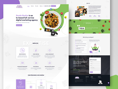 Panda Studio - Website UI Design creative design landing page design latest design responsive design ui design uidesign website design website ui design