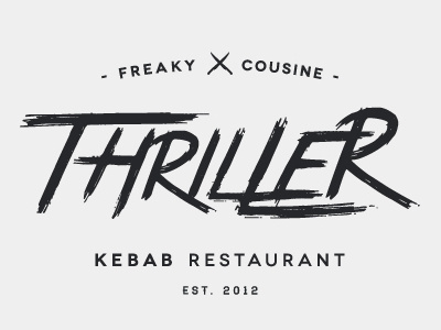 Thriller Kebab chef cinema cousine kebab kutan kutanural movie restaurant thriller turkish typography ural