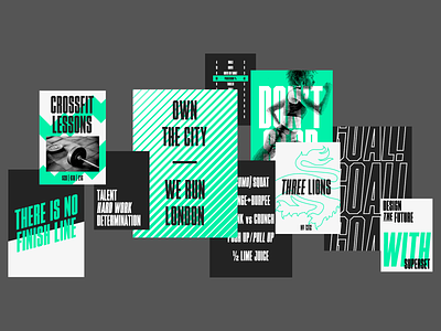 Superset - Posters crossfit editorial fitness font font design font family football goal green gym headline layout london magazine neon poster running sport typography
