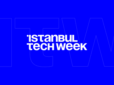 Istanbul Tech Week brand identity branding design event kutan logo talk tech technology tedx typography ural vector week