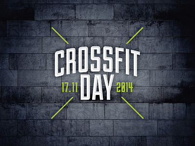 CrossFit Day Logo crossfit fit in time fitness sport strong weight