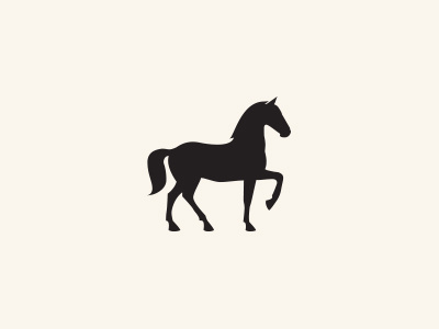 Noble Horse animal at horse icon logo noble