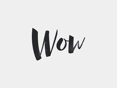 Wow brush free hand handlettering lettering logo typography wow writing