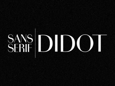 Sans Serif Didot didot font remake sans serif serif typography