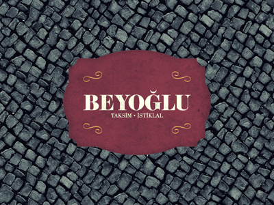 Istanbul Tipografi / Typography - Beyoglu behance design graphic istanbul kutan tipografi typography ural