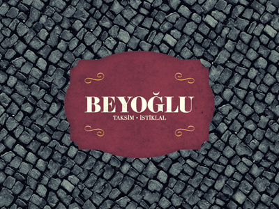 Istanbul Tipografi / Typography - Beyoglu