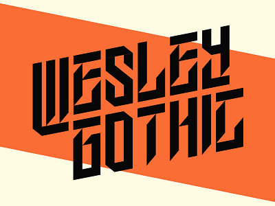 Wesley Gothic | Free Font branding font free freebie gothic headline poster typography