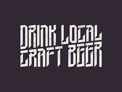 Drink Local Craft Beer beer font free freebie german gothic headline poster typography