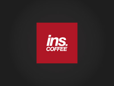 ins coffee / instant coffee logo coffee ins instant kutan logo typography ural