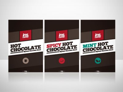 ins / Hot chocolate Packaging chocolate coffe hot mint package packaging spicy