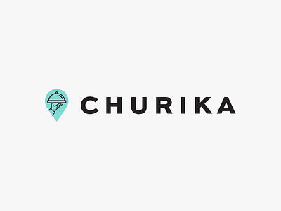 Churika Logo app branding delivery food icon logo london mark new york serif