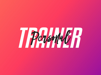 Personal Trainer Typography