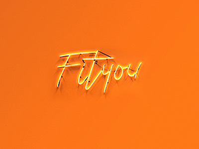 Fityou Branding branding ems fitness fluid gradient gym lettering logo london neon studio