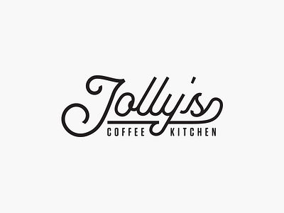 Jolly's branding cafe calligraphy coffee handwriting kitchen lettering logo london typography