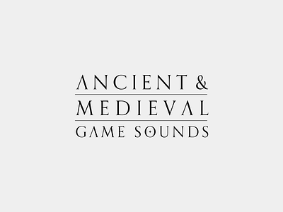 Soundsnap Typography #7 - Ancient & Medieval Game Sounds ancient branding design game gameofthrones got illustration medieval serif sound sword trajan typography vector
