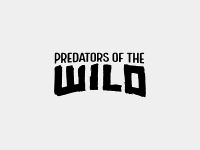 Soundsnap Typography #8 - Predators of the Wild branding design font handwriting illustration logo predator sound typography wild