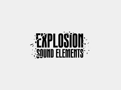 Soundsnap Typography #9 - Explosion Sound Elements