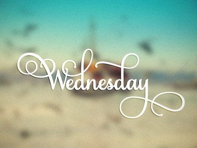 Wednesday (rebound) flourish ornament typography wednesday