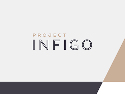 Project Infigo - Property Branding branding layout logo logomark pitch presentation property typography