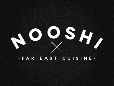 Nooshi | Logo branding chinese chopstick cuisine east far food japanese kitchen kutan kutanural logo noodle nooshi restaurant sushi ural